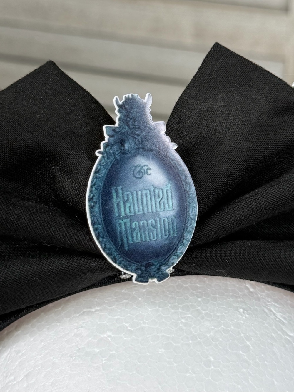 DISNEY Haunted Mansion Wallpaper Minnie Ears/Headband Purple/Black-OS - Picture 3 of 3